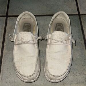 Hey Dude White Slip-On Shoe